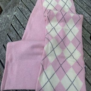 Saks Fifth Avenue Pink Harlequin Wool & Cashmere Scarf